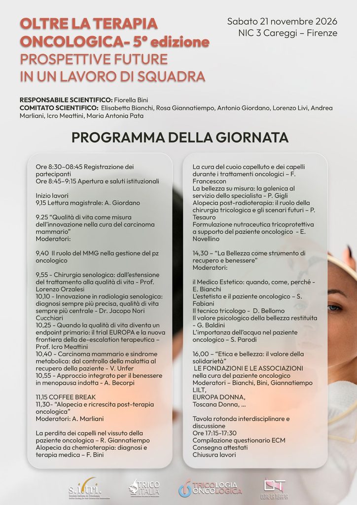 programma V edizione di Oltre La Terapia Oncologica - prospettive future in un lavoro di squadra